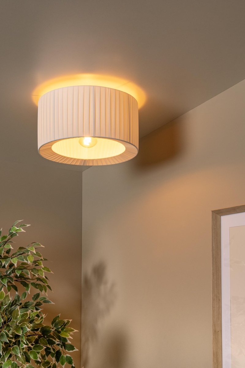 Lucide FOLD - Zapustené stropné svietidlo - Ø 40 cm - 1xE27 - Biele